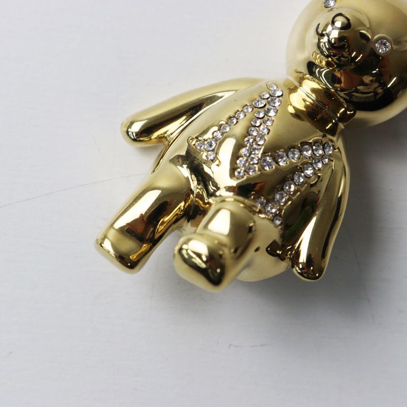 美品 2024AW マックスマーラ MaxMara SHINYメタルテディブローチ