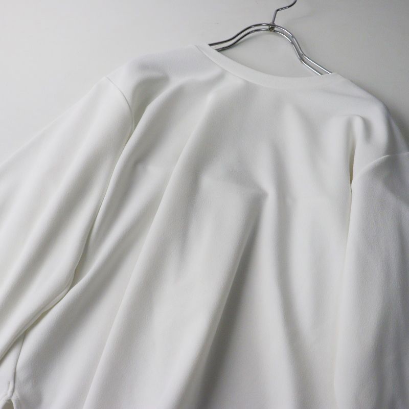 ［美品］ビアズリーBEARDSLEY Tブラウス ホワイト 長袖 美品 定価18700円 ビアズリー BEARDSLEY Tブラウス 長袖カットソー 0