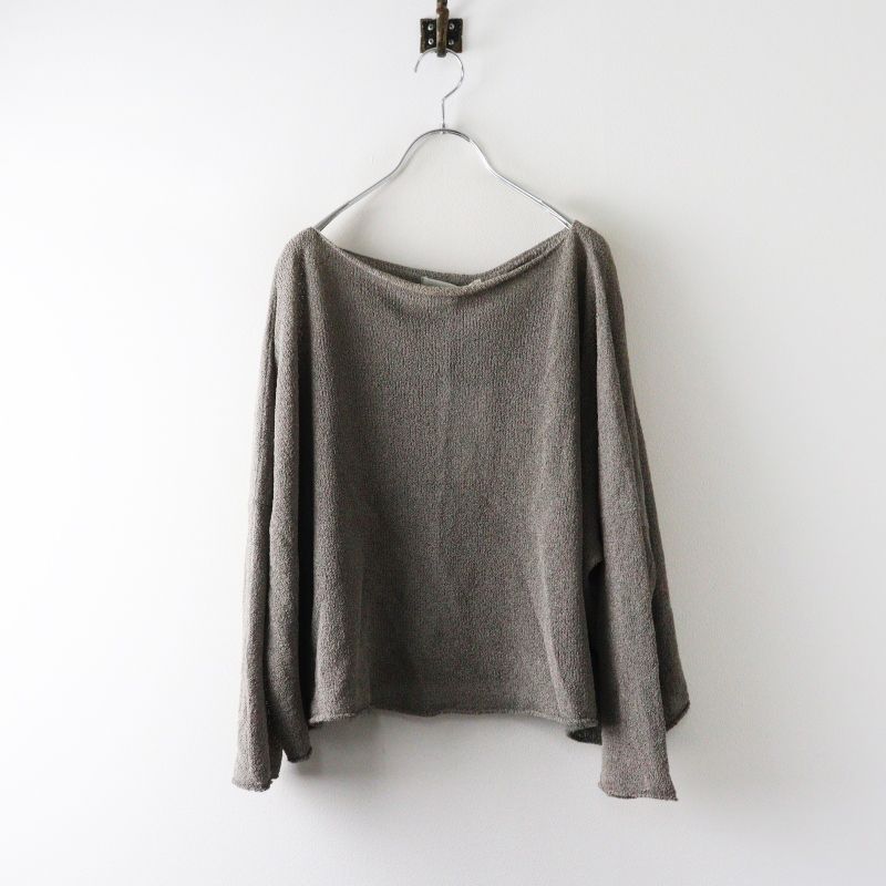 evam eva 　paper yarn　プルオーバー 定価25300円 2025SS エヴァムエヴァ evam eva paper yarn pullover