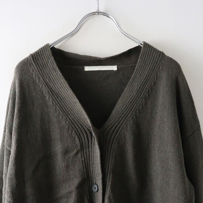 2025年　evam evaリネンコットンカーディガン　28,600円 定価28600円 2025SS エヴァムエヴァ evam eva linen cotton cardigan