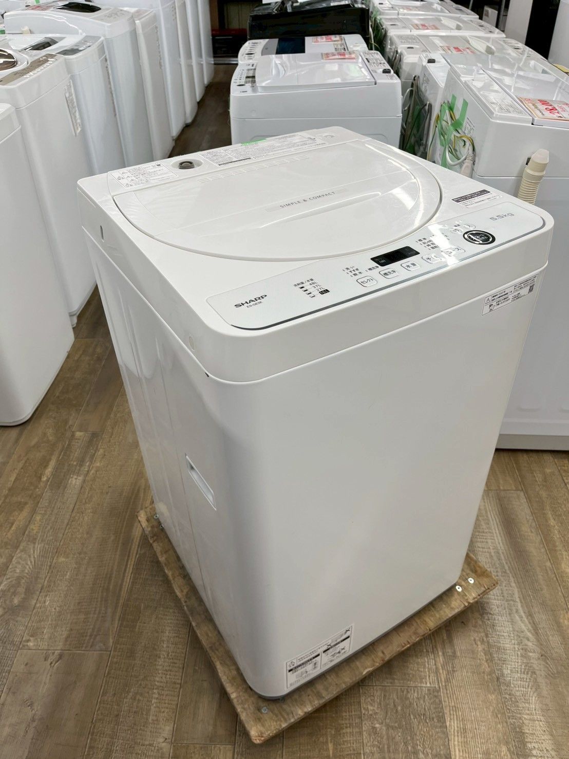 大阪・尼崎配送設置無料☆3か月保障付き☆洗濯機☆シャープ☆5.5kg 