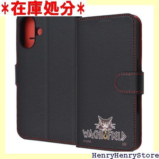 イングレム iPhone 16 ケース 手帳型 ダヤン iPhone16 アイフォン16 猫 ネコ キャラクター かわいい シンプル 耐衝撃 保護 カバー ソフト ハード スマホカバー スマホケース ダヤン_WACHIFIELDロゴ IJ R/DY3 2208