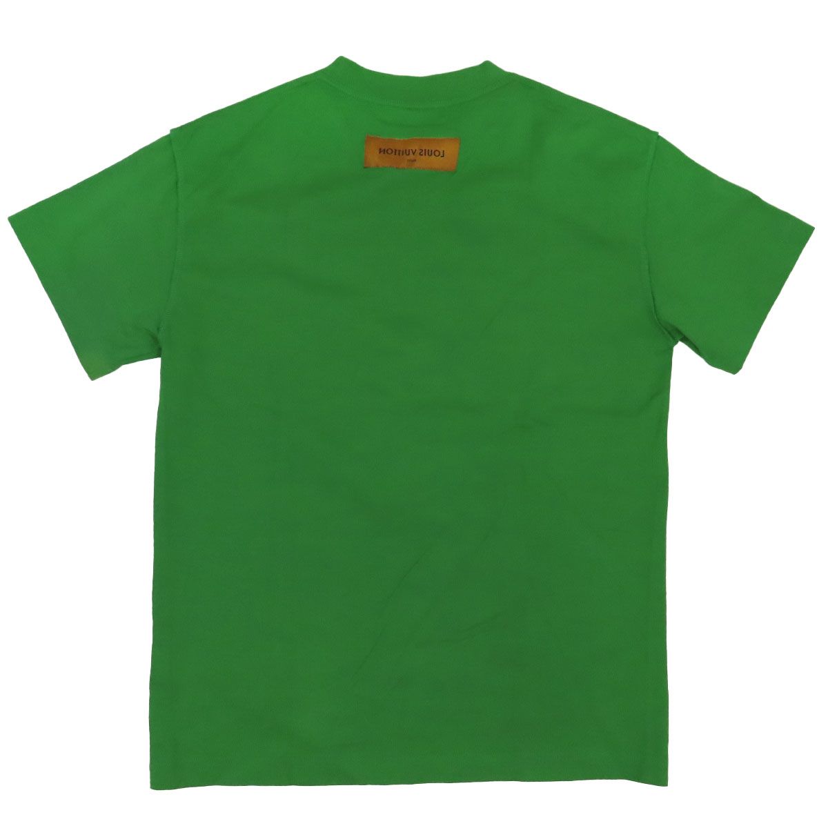ルイヴィトン LV エンボス ロゴ Tシャツ HLY64W メンズ グリーン LOUIS