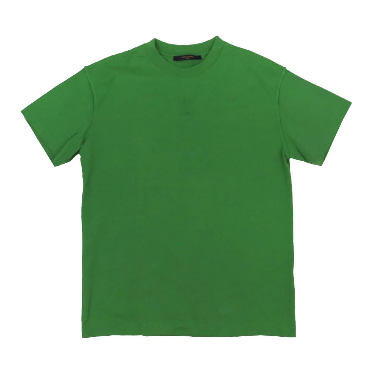 ルイヴィトン LV エンボス ロゴ Tシャツ HLY64W メンズ グリーン LOUIS 
