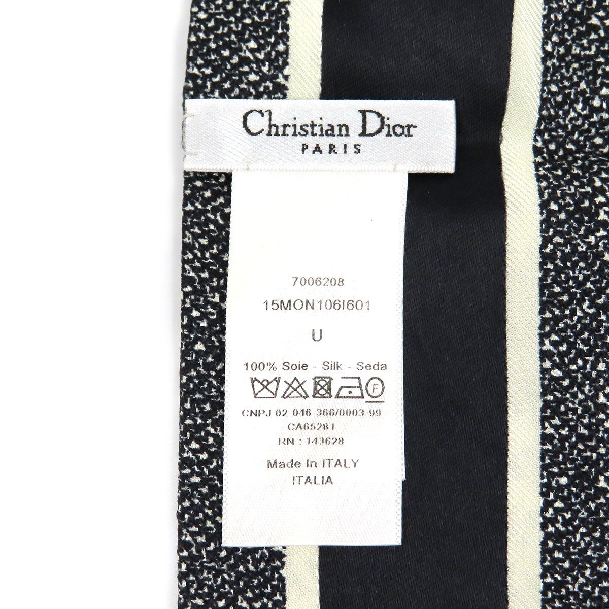 ディオール 30 Montaigne ミッツァ スカーフ ユニセックス ブラック ホワイト Dior【中古】 【アパレル・小物】 ディオール 30 Montaigne ミッツァ スカーフ ユニセックス ブラック ホワイト Dior【中古】 【アパレル・小物】