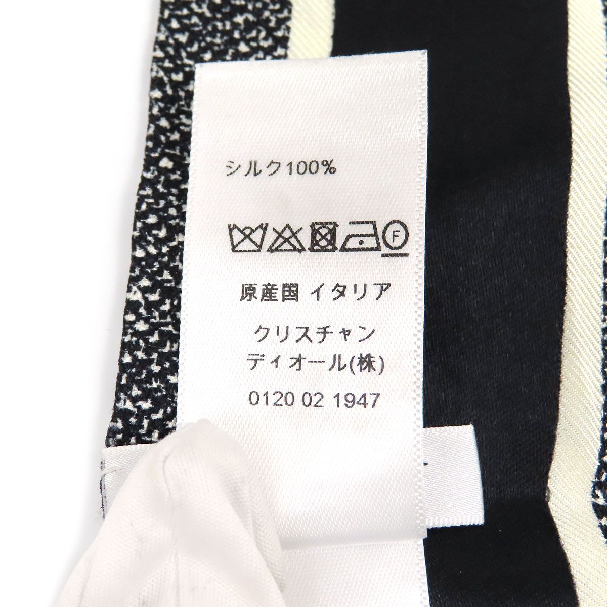 ディオール 30 Montaigne ミッツァ スカーフ ユニセックス ブラック ホワイト Dior【中古】 【アパレル・小物】 ディオール 30 Montaigne ミッツァ スカーフ ユニセックス ブラック ホワイト Dior【中古】 【アパレル・小物】