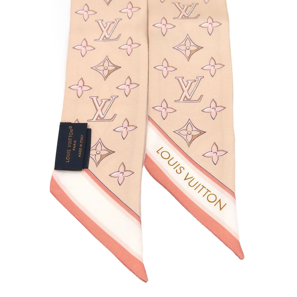 ルイヴィトン バンドー BB ルイゼット スカーフ モノグラム M79620 ユニセックス ピンク LOUIS VUITTON【中古】 【アパレル・小物】