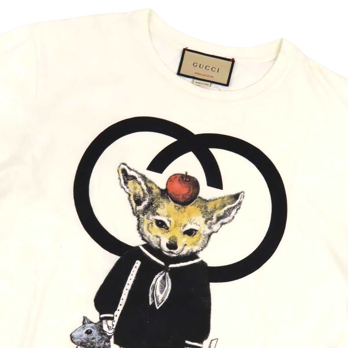 グッチ ヒグチユウコ GG Tシャツ 548334 メンズ ホワイト GUCCI【中古