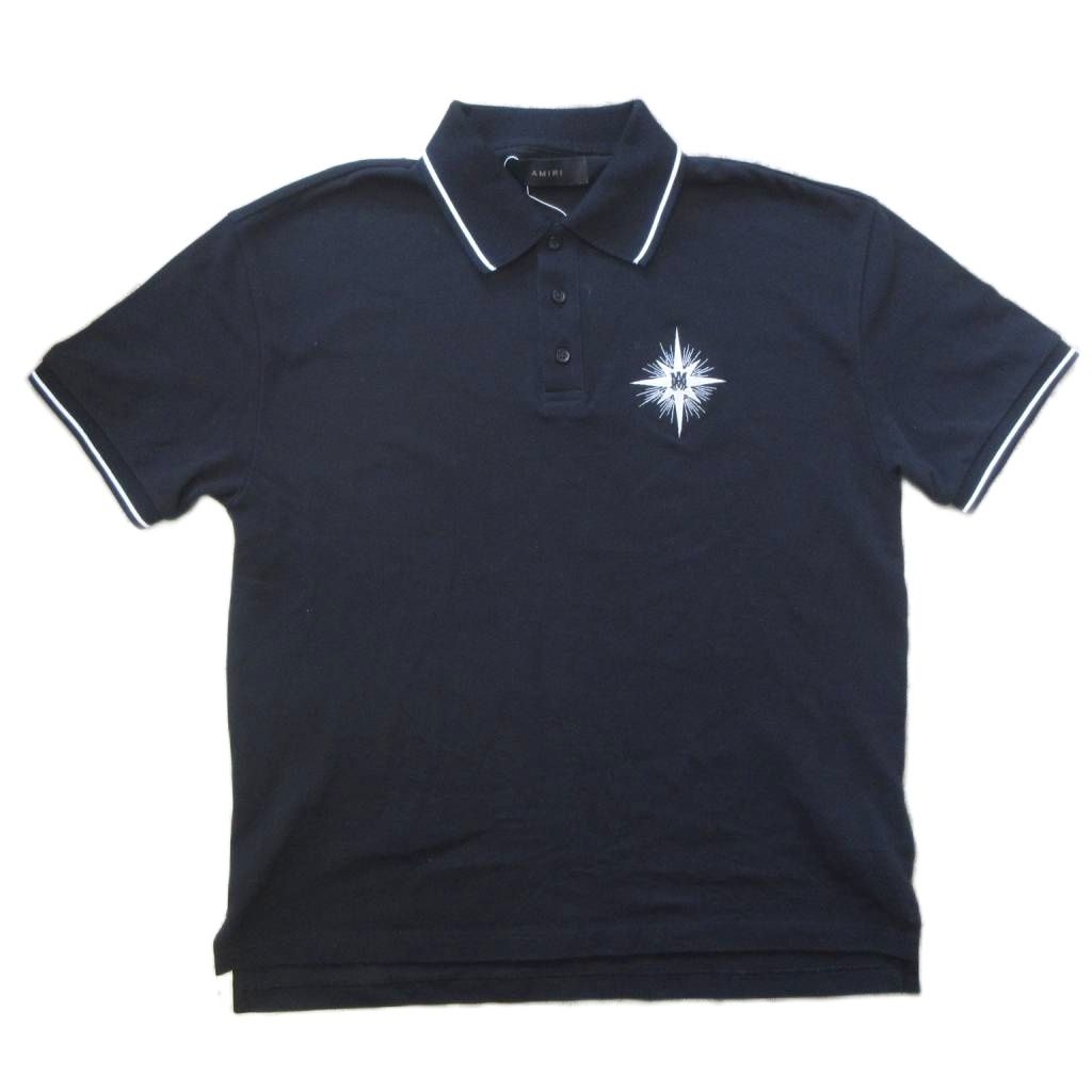 アミリ AMIRI 美品 Starburst Polo スターバースト ポロシャツ 半袖 MA