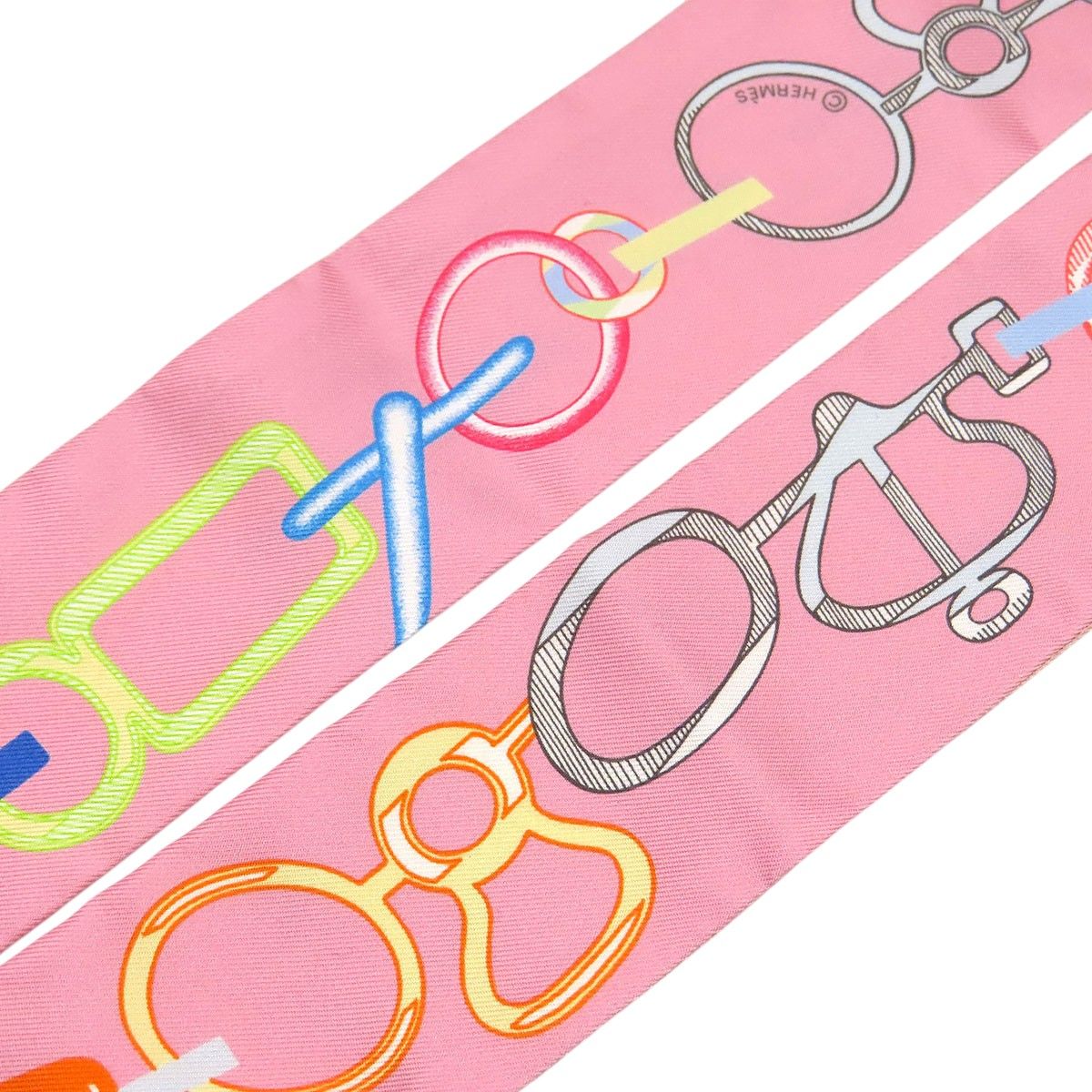 エルメス ツイリー Do Re Boucles ドゥ レ ブックル スカーフ ユニセックス ピンク HERMES【中古】 【アパレル・小物】 エルメス ツイリー Do Re Boucles ドゥ レ ブックル スカーフ ユニセックス ピンク HERMES【中古】 【アパレル・小物】