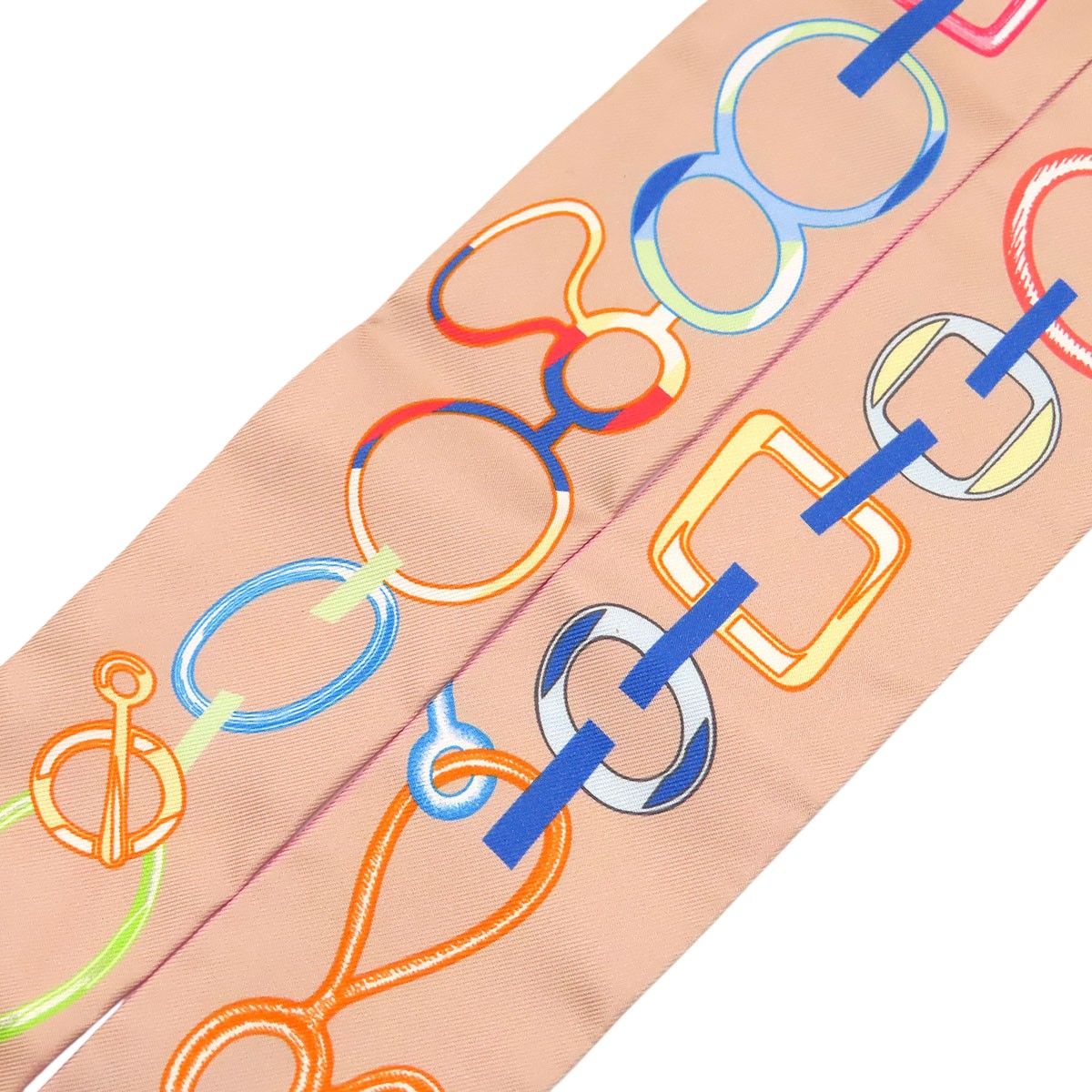 エルメス ツイリー Do Re Boucles ドゥ レ ブックル スカーフ ユニセックス ピンク HERMES【中古】 【アパレル・小物】 エルメス ツイリー Do Re Boucles ドゥ レ ブックル スカーフ ユニセックス ピンク HERMES【中古】 【アパレル・小物】