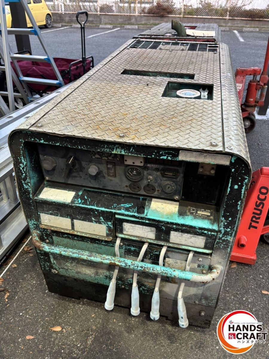 ♭【引取限定】デンヨー 防音型エンジン溶接発電機 DLW-300SDY アワメーター5230h 配送不可【熊本けやき通り店】【中古】