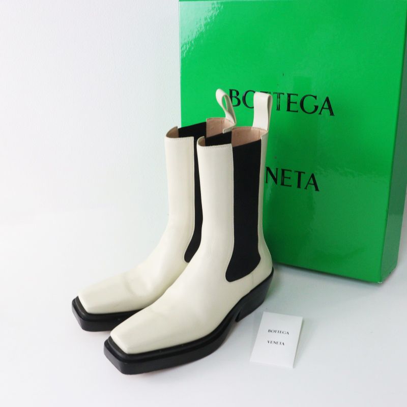 ボッテガヴェネタ BOTTEGA VENETA The Lean チェルシーブーツ 38｜オフ