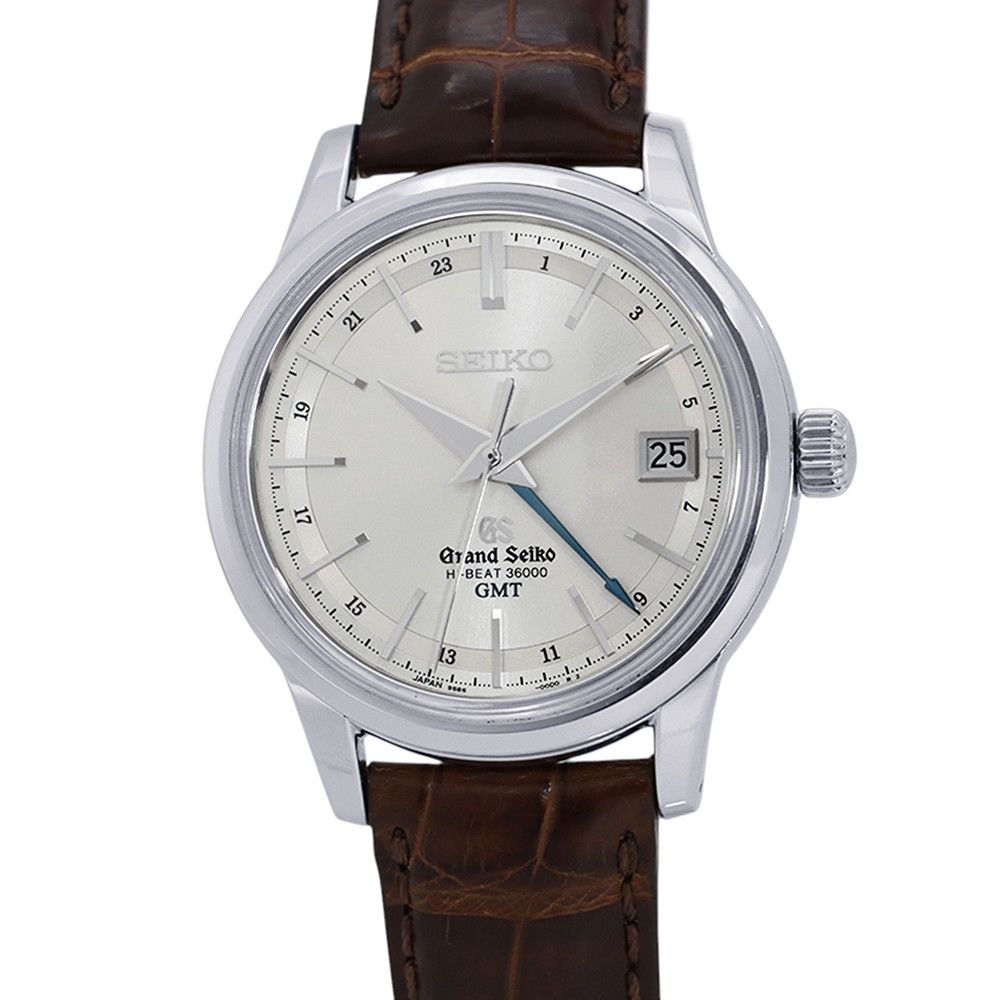 セイコー グランドセイコー メカニカルハイビート36000 GMT SBGJ017 SEIKO 腕時計 シルバー文字盤