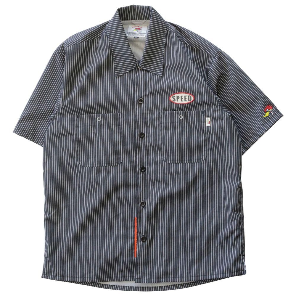 新品 [クレイスミス] muscle DUTY シャツジャケット 脊髄・胸部パッド標準装備 ブラック-アイボリー LL CSY-5054