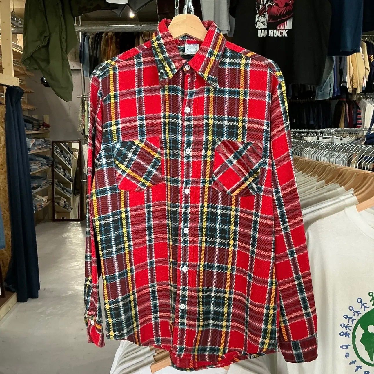 70s BIG MAC ヘビーネルシャツ　L 70s BIG MAC L/S Heavy Flannel Shirt ビッグマック ヘビーネルシャツ
