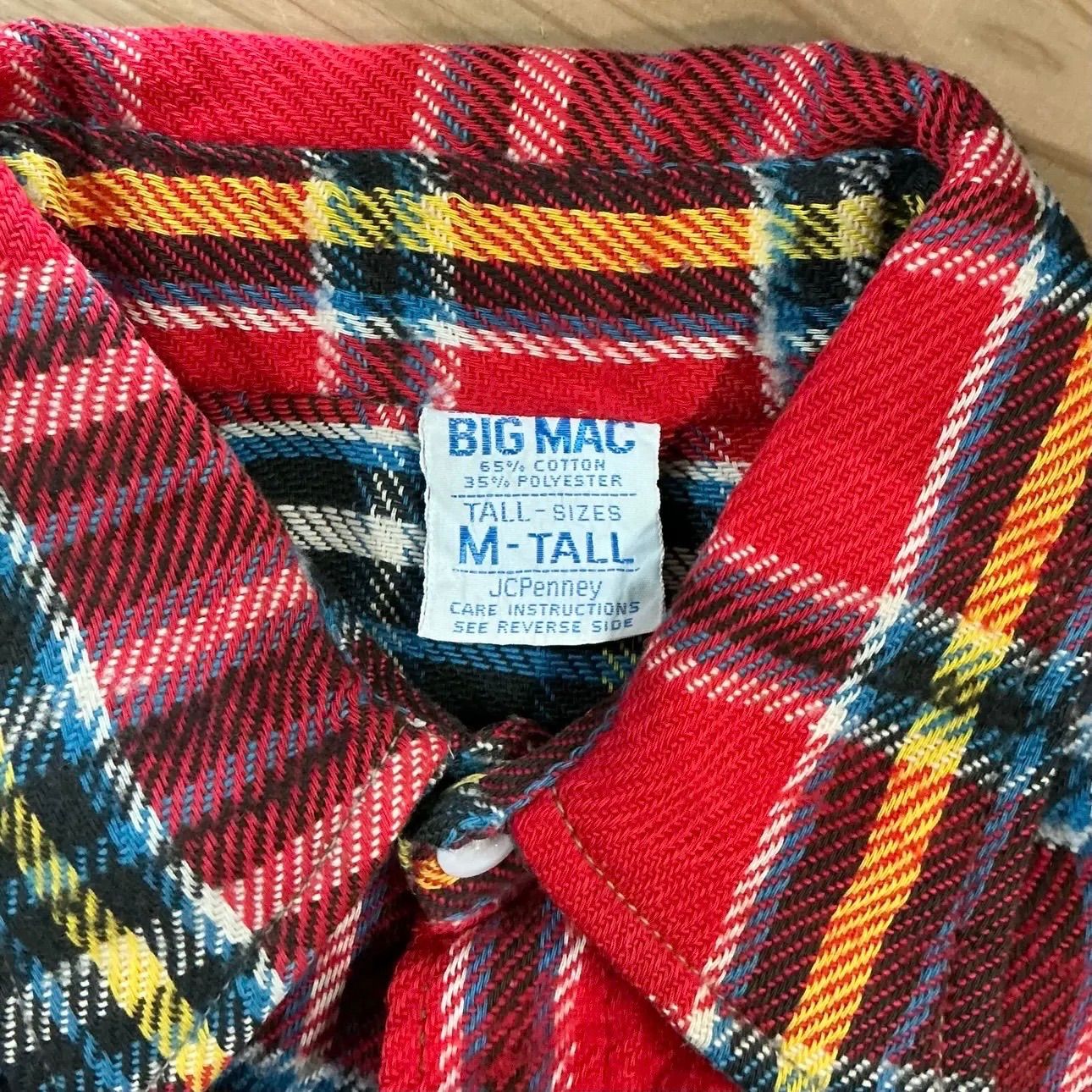 70s BIG MAC L/S Heavy Flannel Shirt ビッグマック ヘビーネルシャツ