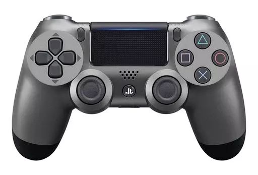 【中古】PS4ハード ワイヤレスコントローラDUALSHOCK4 スチールブラック[CUH-ZCT2J21]