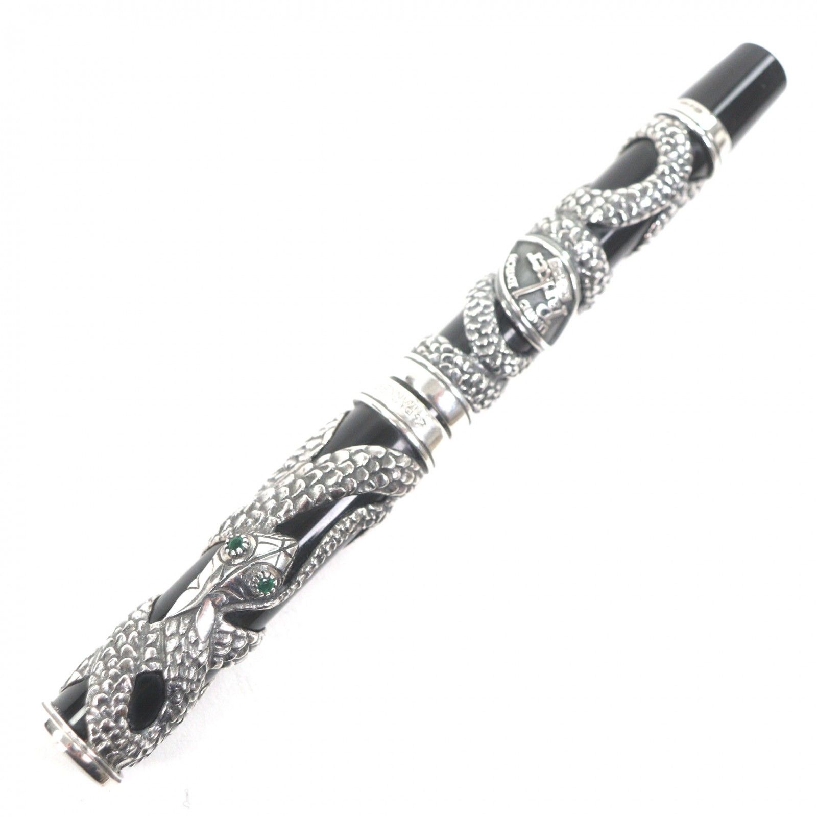 11601-1【希少】パーカー/限定/SV925/スネーク/万年筆/18K 美品▽PARKER パーカー 925 ペン先18K Mニブ 世界5000本限定 4350/5000