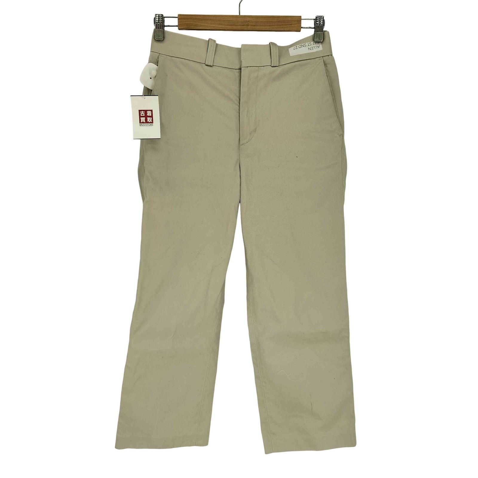 ユーズドフルギ USED古着 {{TANAKA}} WISM別注 ALLEN STRAIGHT コットン トラウザーパンツ レディース 27
