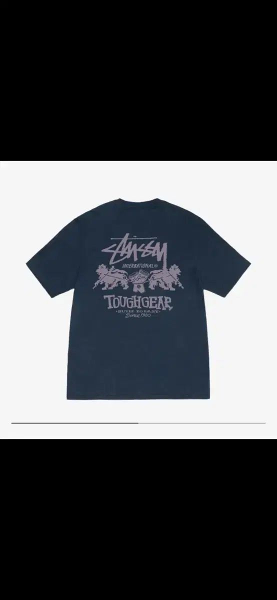 STUSSY タフギア 半袖Tシャツ ネイビー L 新品