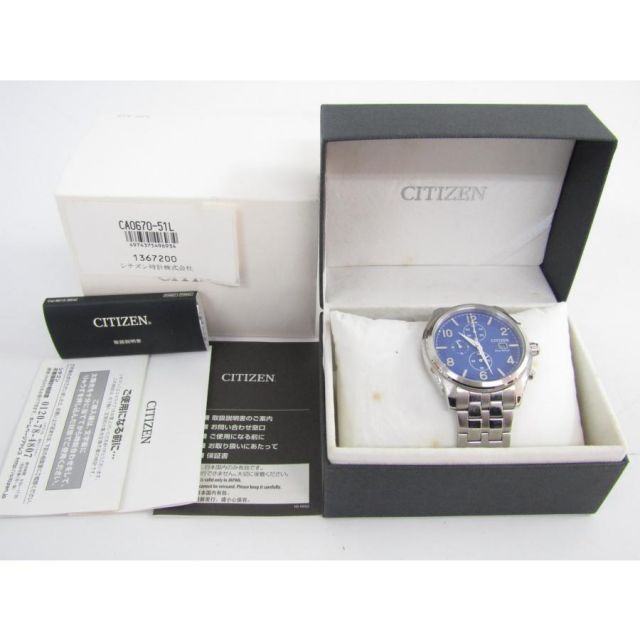 シチズン CITIZEN CA0670-51L エコ・ドライブ クロノグラフ 腕時計 