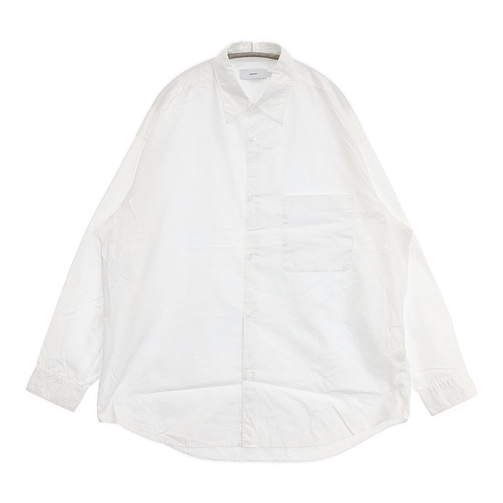 Graphpaper GM203-50110B Broad L S Oversized Regular Collar Shirt 長袖シャツ ホワイト メンズ グラフペーパー【中古】6-0504M∞