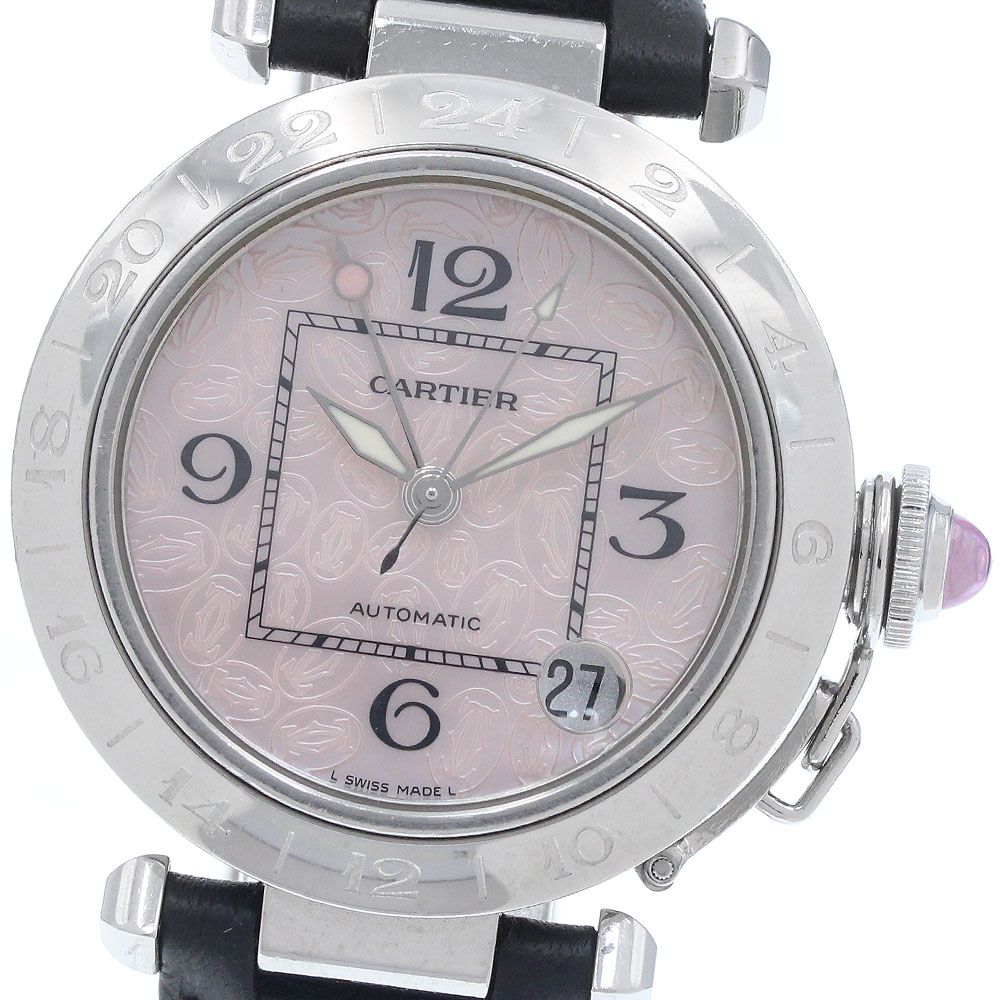 カルティエ CARTIER W3107099 パシャC メリディアン クリスマス限定 GMT 自動巻き レディース 箱・保証書付き_959492