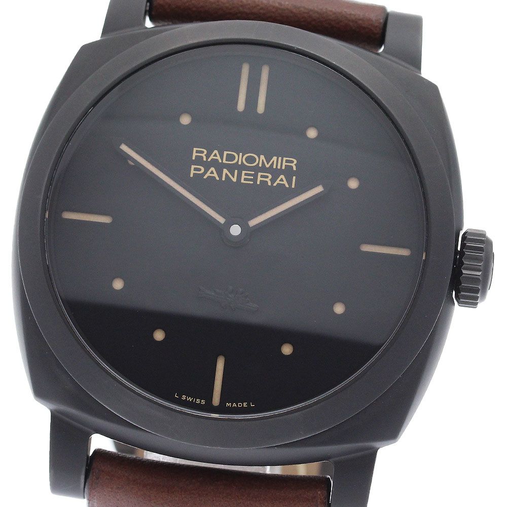 パネライ PANERAI PAM00577 ラジオミール 1940 3デイズ チェラミカ 手巻き メンズ 美品 保証書付き_958891