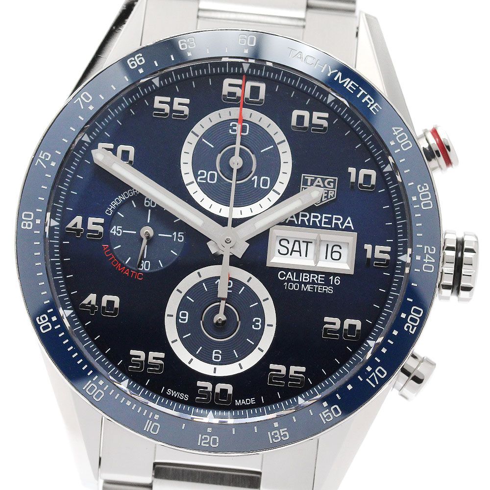 タグホイヤー TAG HEUER CV2A1V カレラ キャリバー16 デイデイト クロノグラフ 自動巻き メンズ 良品 箱・保証書付き_951723