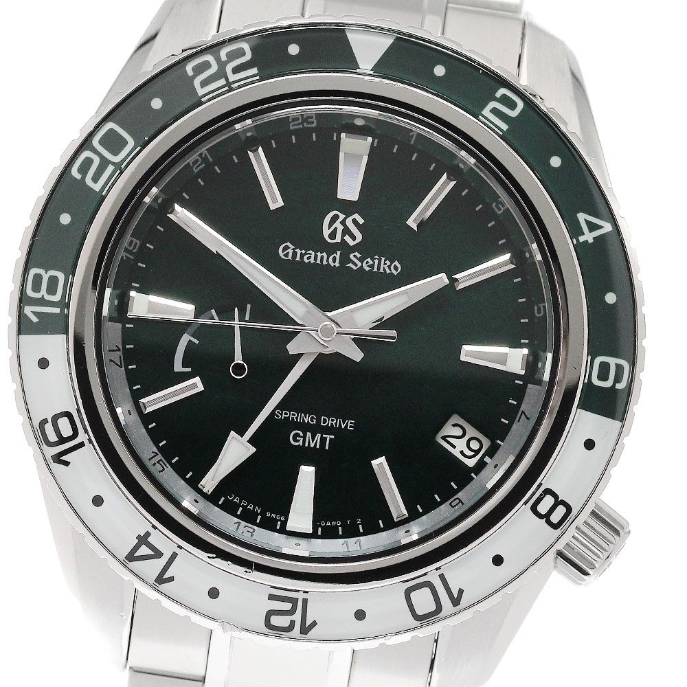 セイコー SEIKO SBGE295G/9R66-0BK0 グランドセイコー スポーツコレクション GMT スプリングドライブ メンズ 良品 箱・保証書付き_951132
