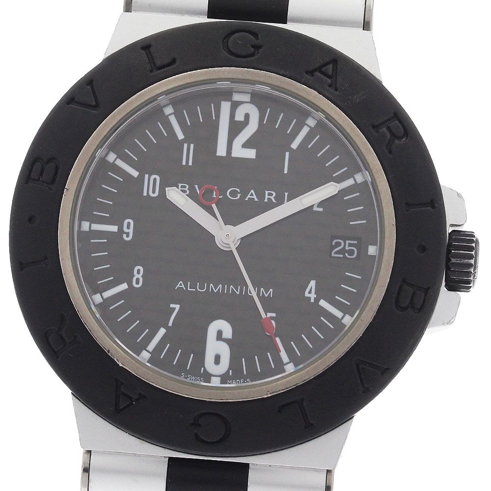 ブルガリ BVLGARI AL38TA アルミニウム デイト 自動巻き メンズ _959902