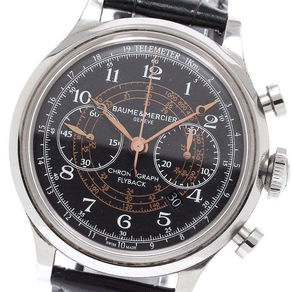 ボーム&メルシェ Baume & Mercier 65689 ケープランド フライバック クロノグラフ 自動巻き メンズ _957076