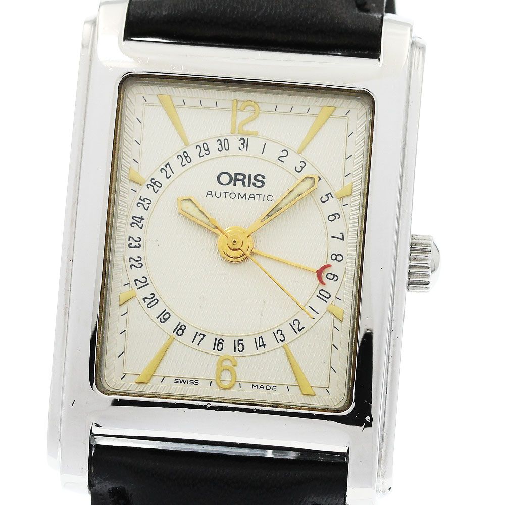 オリス ORIS B7460 レクタンギュラー ポインターデイト 自動巻き メンズ _959636