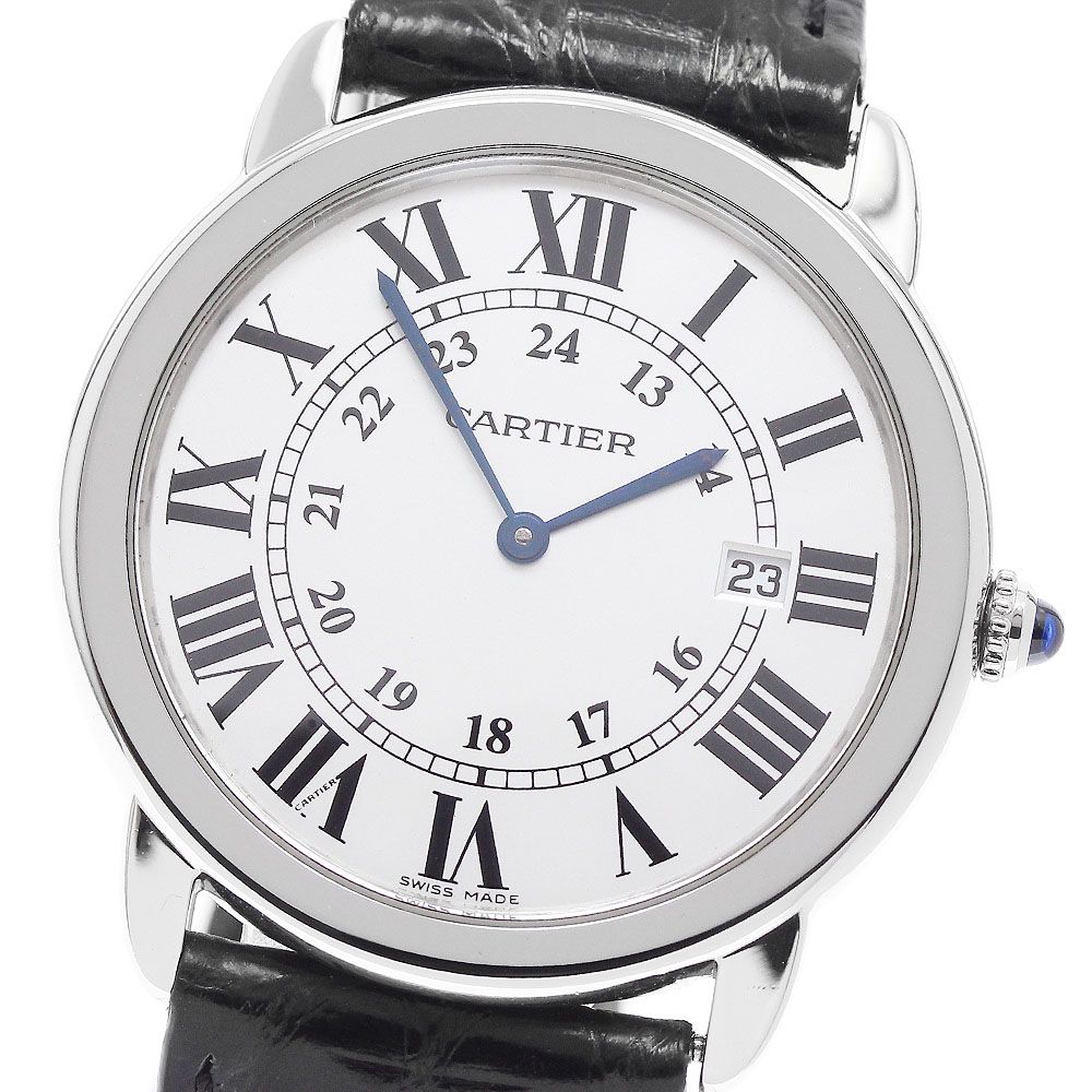 カルティエ CARTIER W6700255 ロンドソロLM デイト クォーツ メンズ _957046