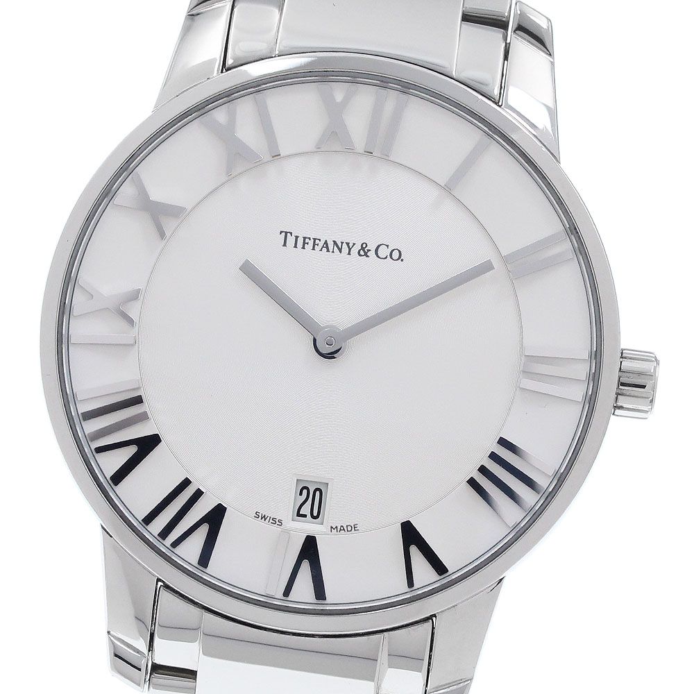 ティファニー TIFFANY&Co. Z1800.11.10A21A00A アトラス ドーム デイト クォーツ メンズ 良品 _956536