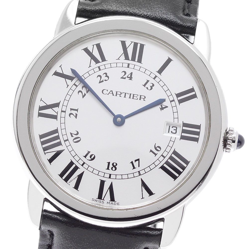 カルティエ CARTIER W6700255 ロンドソロLM デイト クォーツ メンズ _957875
