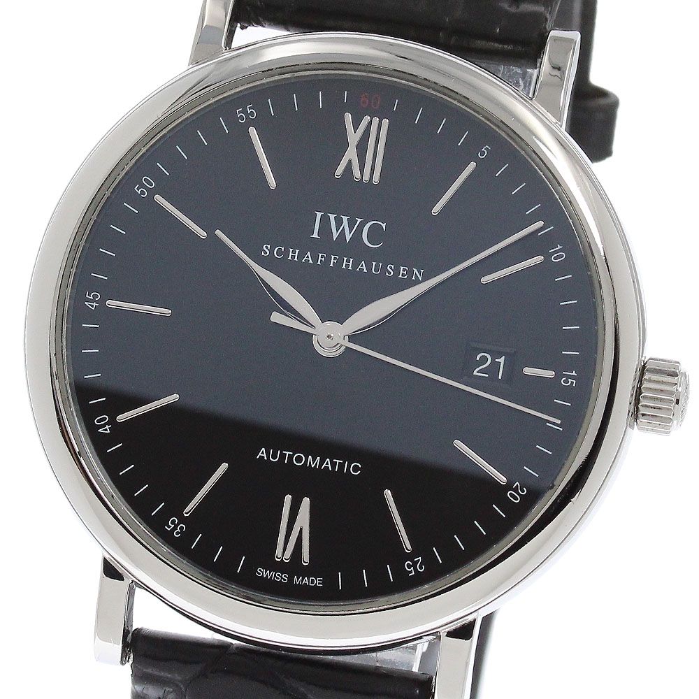IWC IWC SCHAFFHAUSEN IW356502 ポートフィノ デイト 自動巻き メンズ 保証書付き_957922