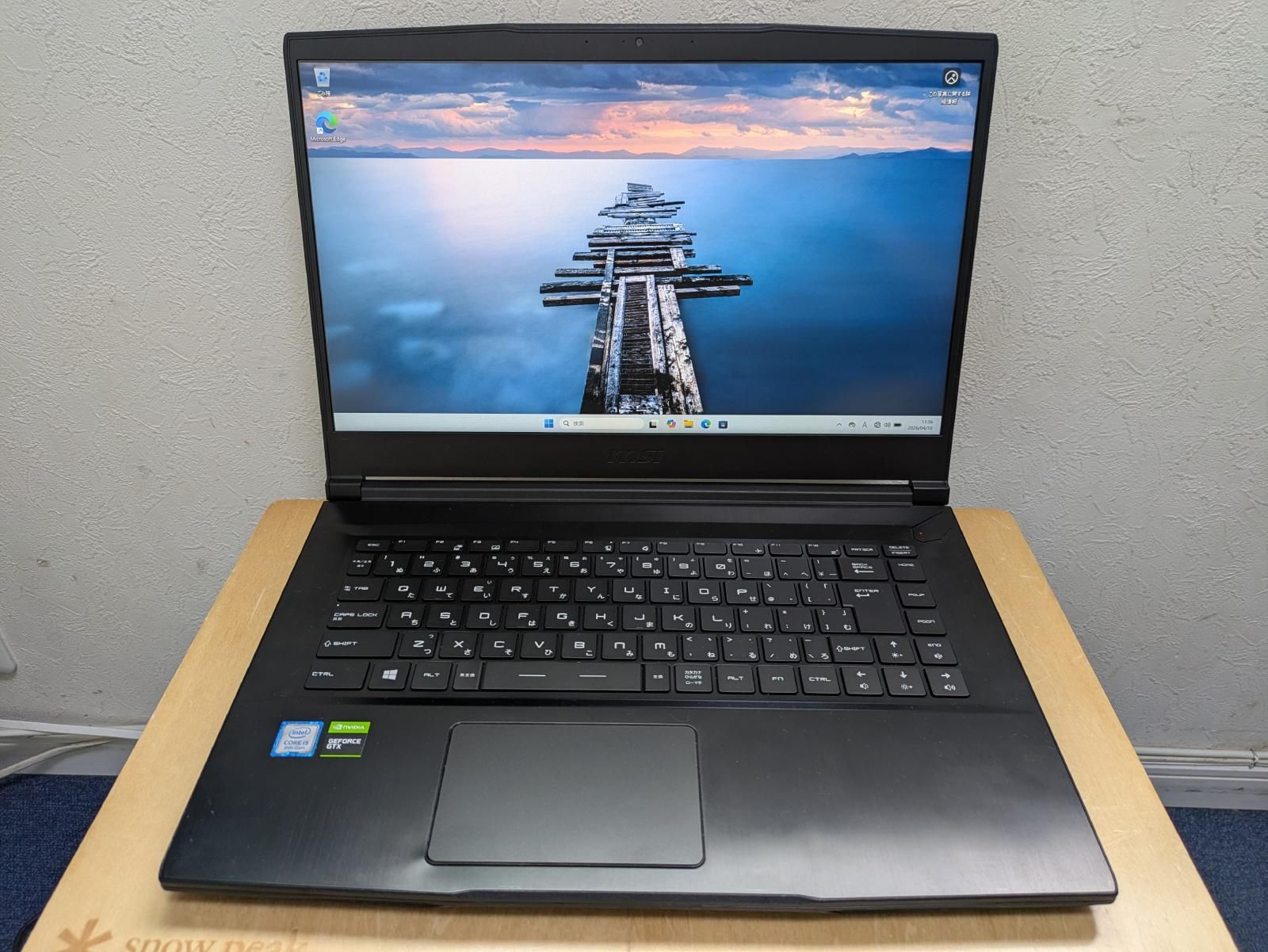 MSI MS-16R4 第9世代i5-9300 RAM16GB SSD256GB 15.6インチ GTX1650 Windows11