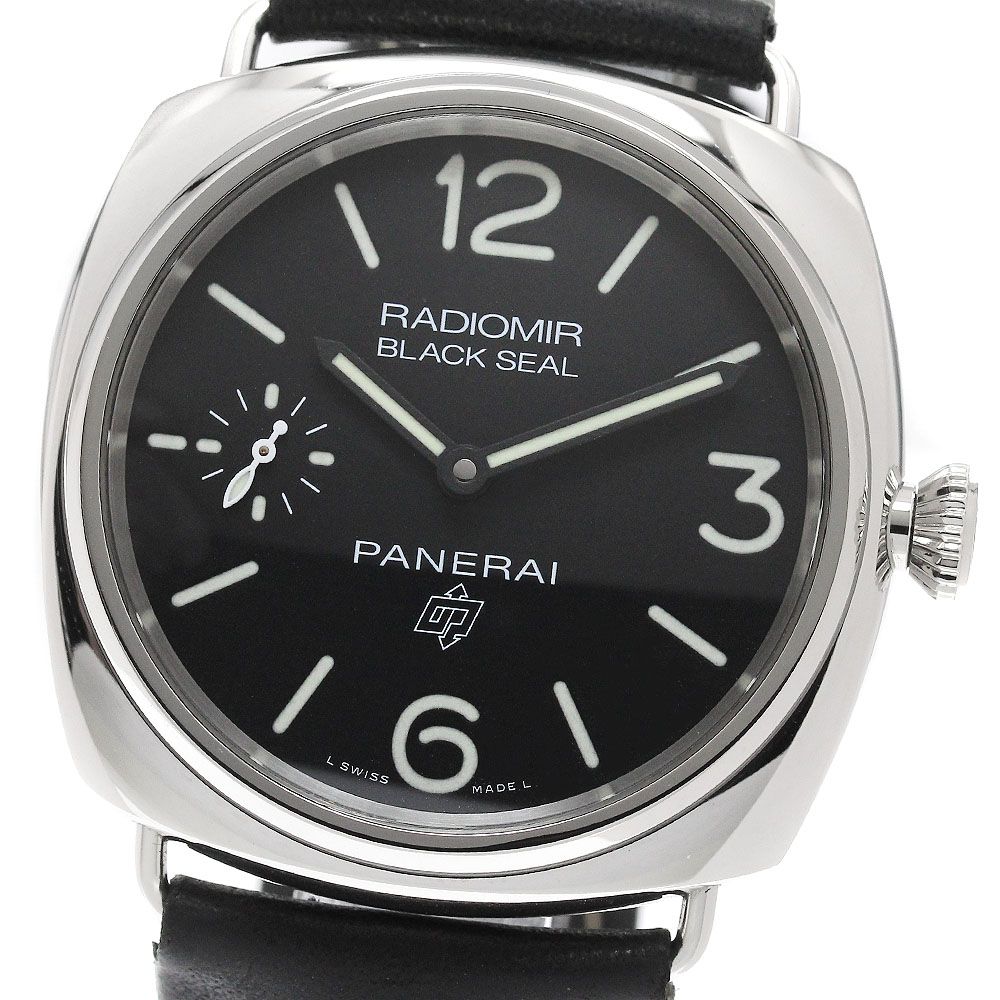 パネライ PANERAI PAM00754 ラジオミール ブラックシール スモールセコンド 手巻き メンズ 保証書付き_958883