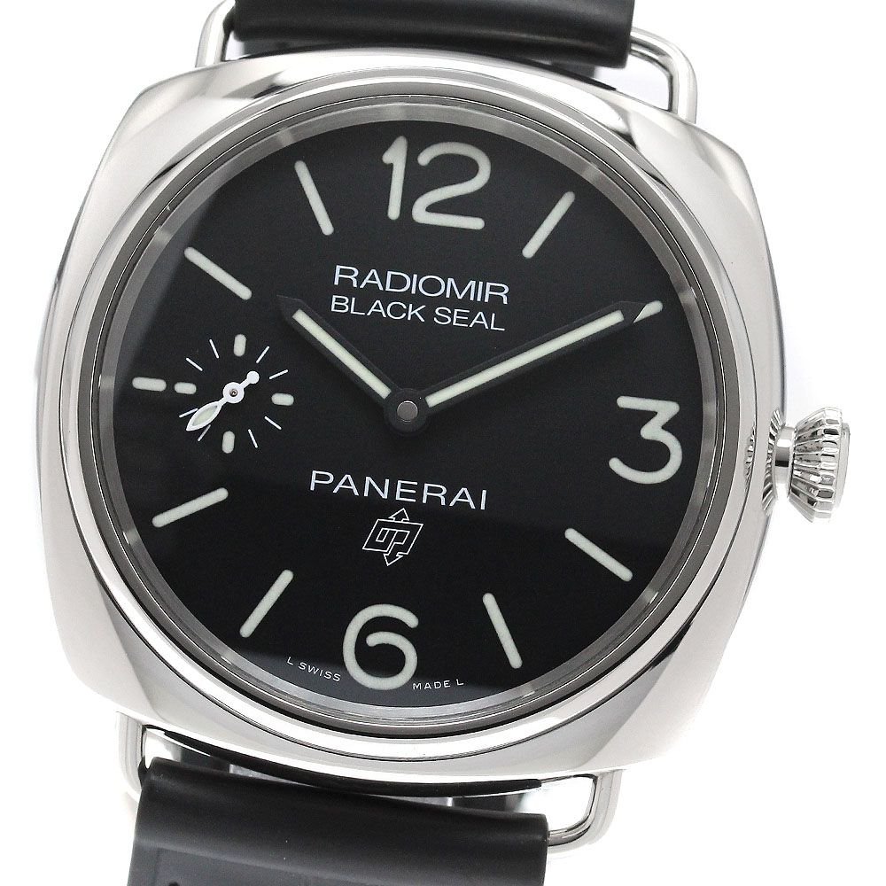 パネライ PANERAI PAM00754 ラジオミール ブラックシール スモールセコンド 手巻き メンズ 良品 保証書付き_957928