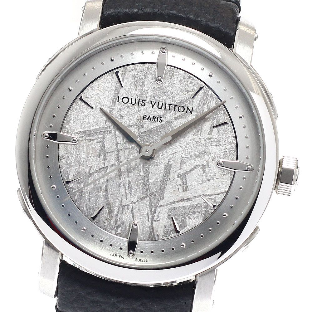ルイ・ヴィトン LOUIS VUITTON W3PT1 エスカル オートマティック プラチナ メテオライト PT950 自動巻き メンズ 良品 箱・保証書付_954205