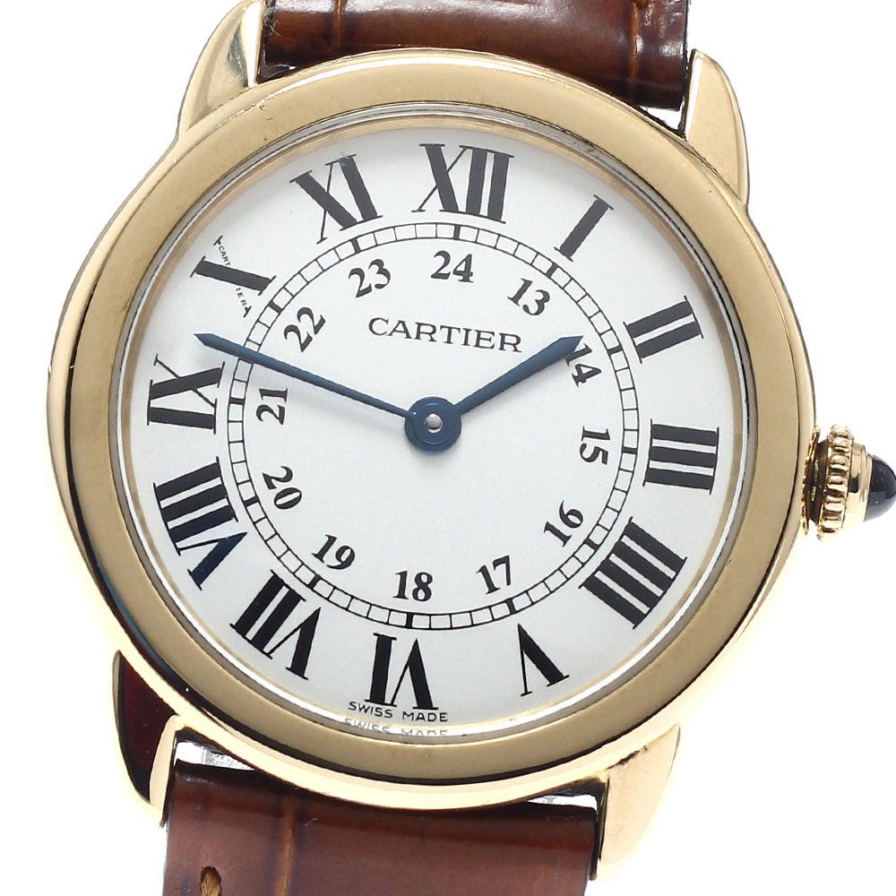 カルティエ CARTIER W6700355 ロンド ソロ SM K18YG クォーツ レディース 保証書付き_956074 228,375円