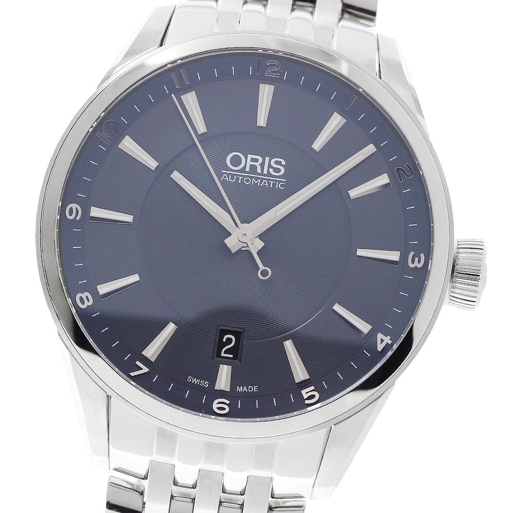 オリス ORIS 7713 アーティックス デイト 自動巻き メンズ 美品 箱付き_959930