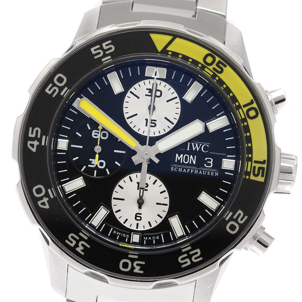 IWC IWC SCHAFFHAUSEN IW376701 アクアタイマー クロノグラフ デイデイト 自動巻き メンズ 良品 保証書付き_951787