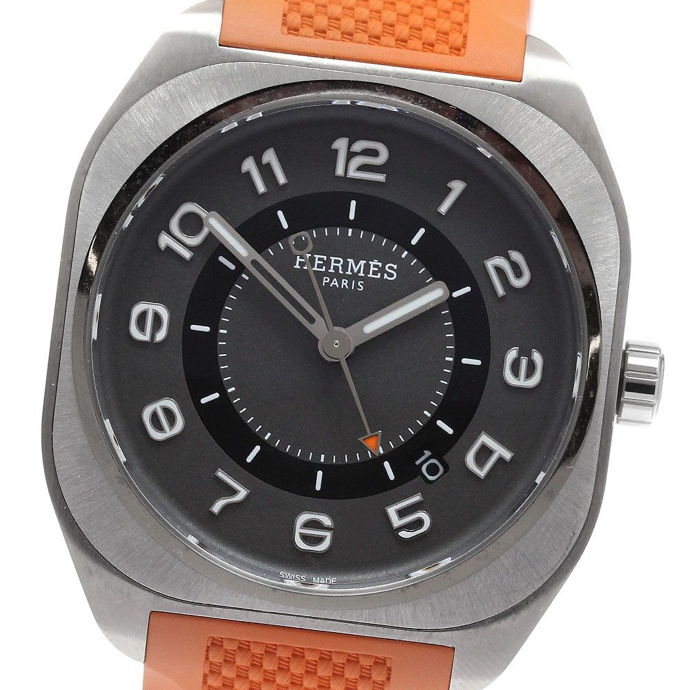 エルメス HERMES SP1.741 H08 デイト 自動巻き メンズ _959429