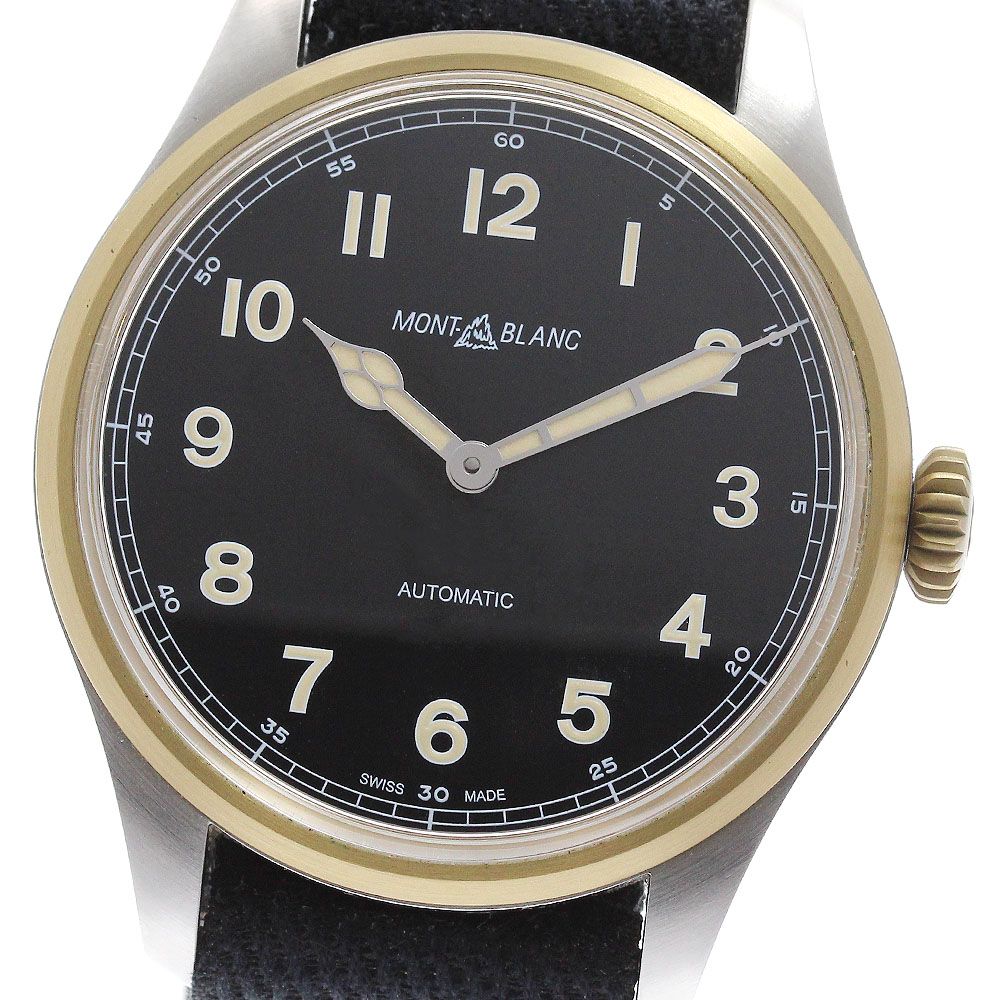モンブラン MONTBLANC 116241 1858 自動巻き メンズ 美品 保証書付き_959552