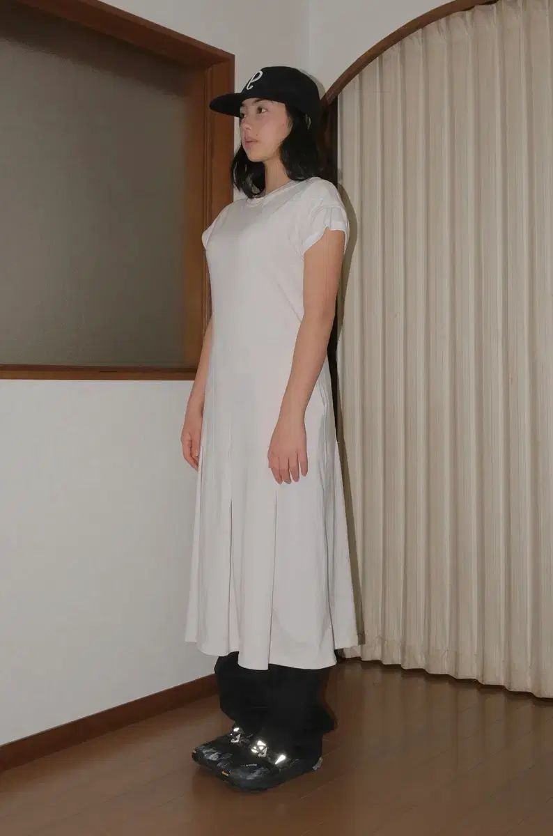 PESTO pintuck dress dove