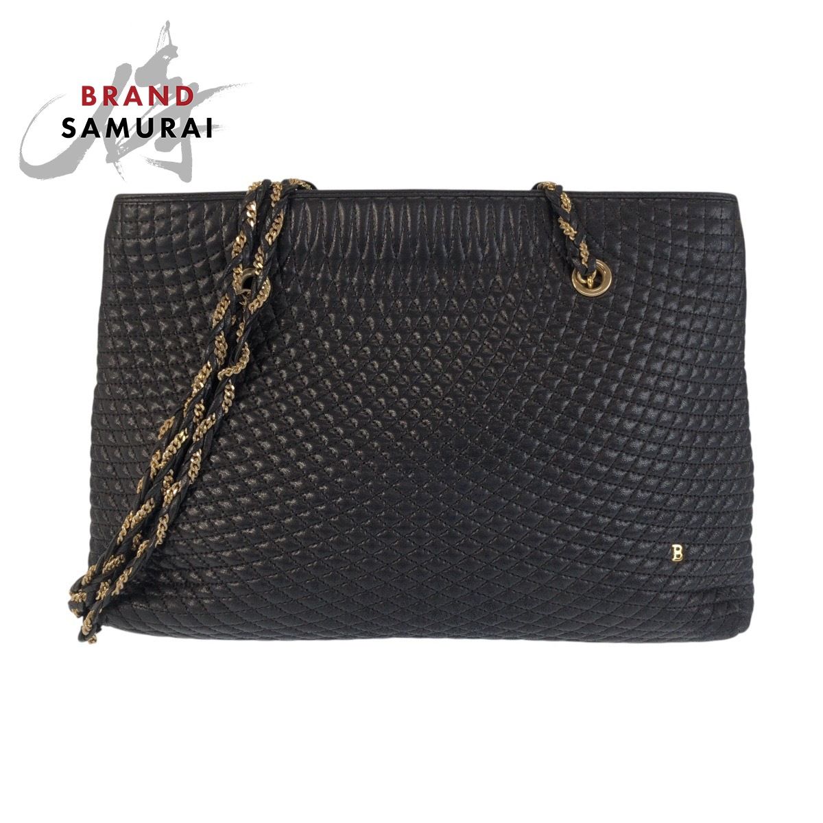 美品 BALLY バリー ヴィンテージ キルティング ブラック 黒 レザー