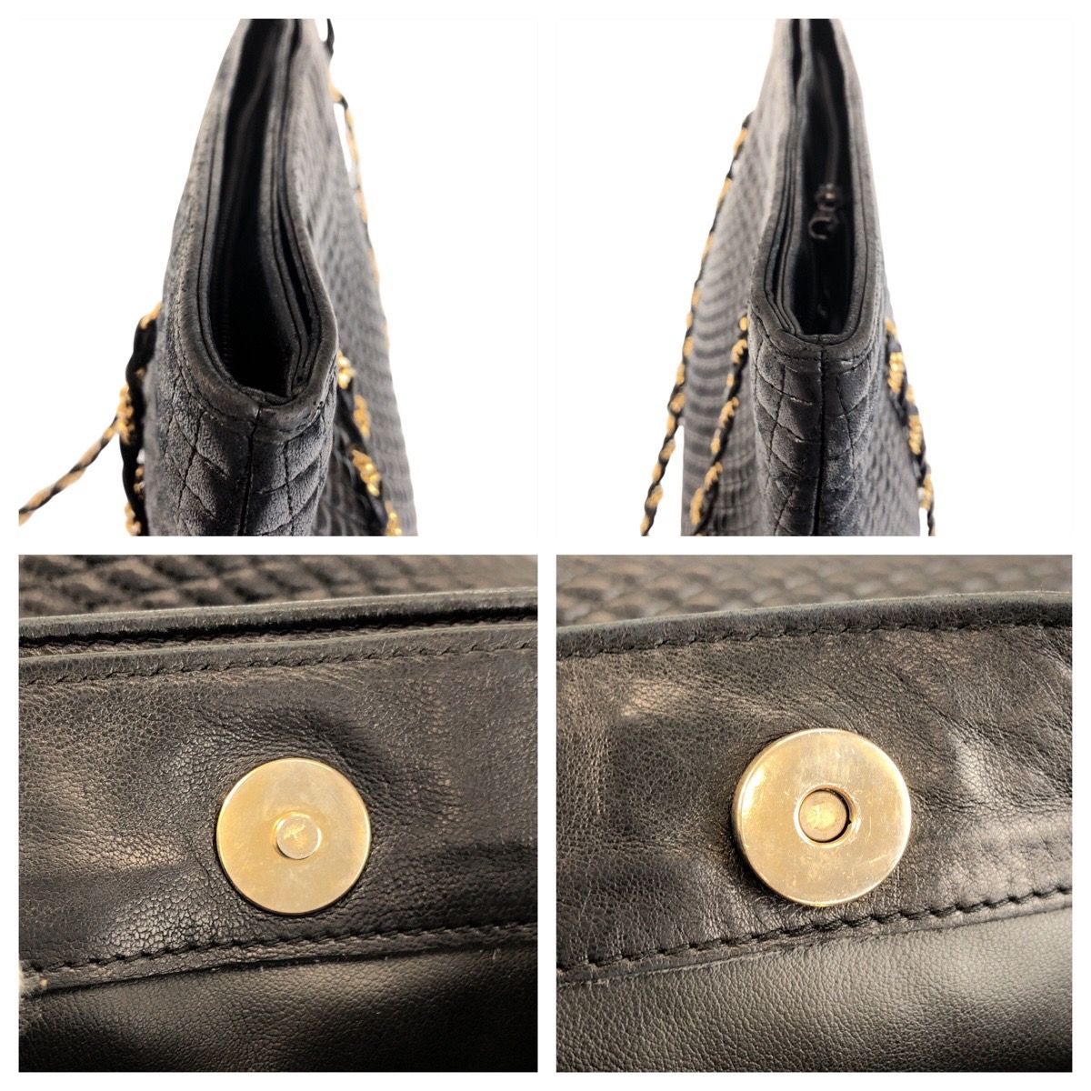 美品 BALLY バリー ヴィンテージ キルティング ブラック 黒 レザー 美品 BALLY バリー ヴィンテージ キルティング ブラック 黒 レザー